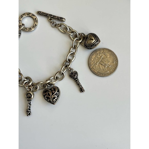 Silver Tone Charm Bracelet - Picture 2 of 5